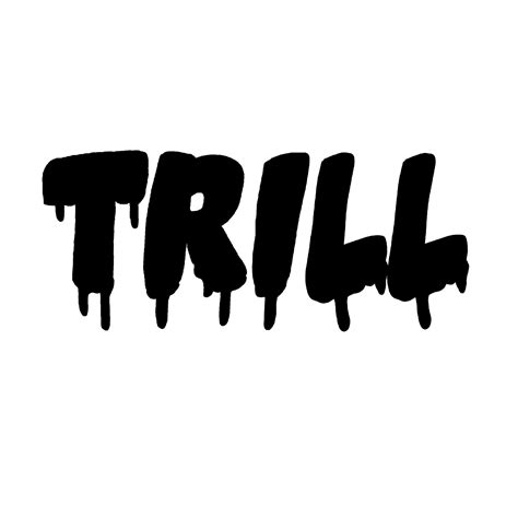 TRILL Downloadable Font - Etsy