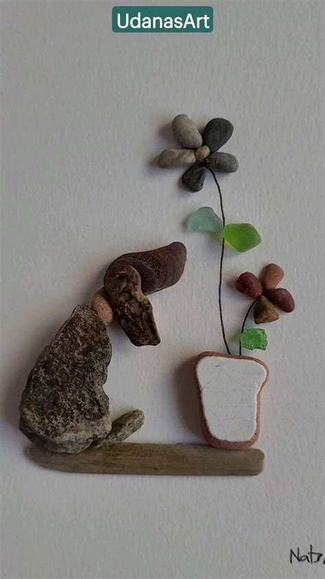 Arte con Piedras cuadros hechos a mano piezas únicas UdanasArt