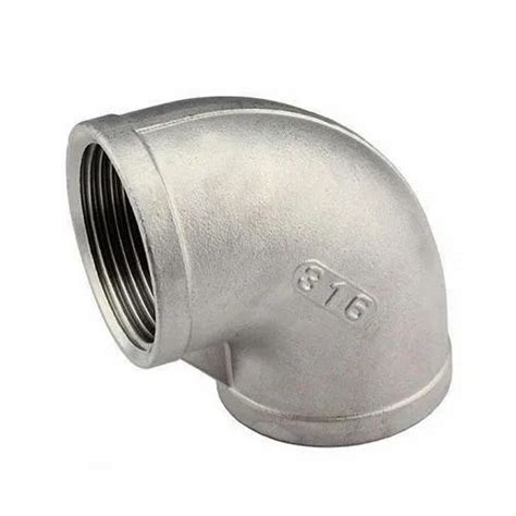 NASCENT Silver Stainless Steel Socket Weld Elbow Fitting 317L