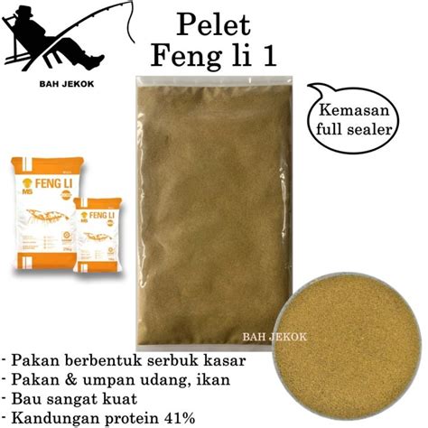 Pelet Feng Li 1 Umpan Pakan Ikan Udang Untuk Akuarium Hias Kecil