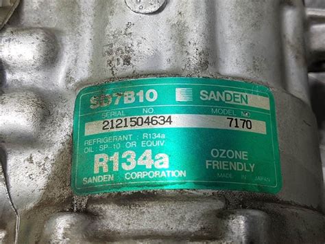 SANDEN SD7B10 7170 Compressor Kompressor Aircopomp klima kompresörü