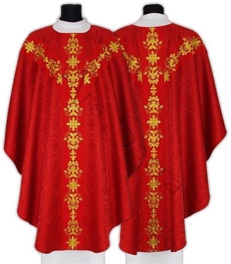 Semi Gothic Chasuble Gy K Cream Unlined All Products