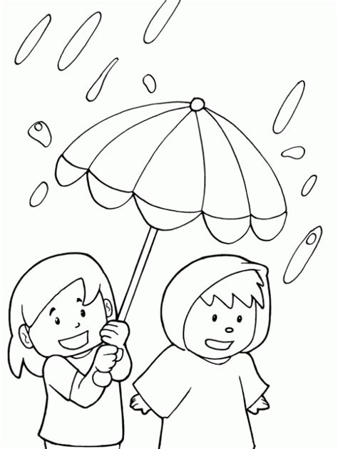 Dibujos De Lluvia Para Colorear