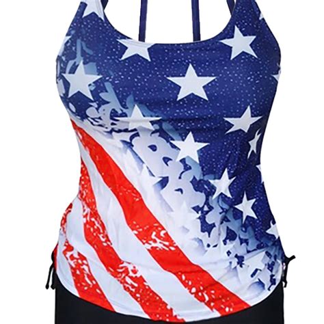 Buy Independence Day Women S Sexy Two Piece Bikini Swimsuit Patchwork