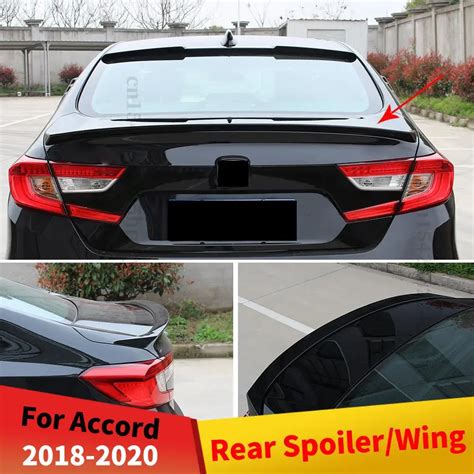 Rear Spoiler Roof Wing Trunk Spoiler Racing Sport Refit Carbon Fiber