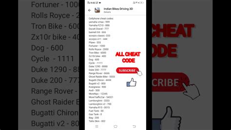 All Cheat Code Indian Bike Driving 3d All Cheat Code All Cheat Code Number Igs Gamer