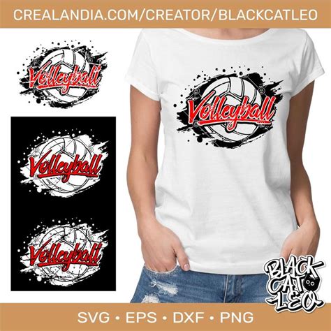 Volleyball Svg Distressed Volleyball T Shirt Design Svg Volleyball T