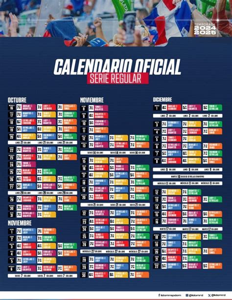 Pelota Invernal 2024 Calendario