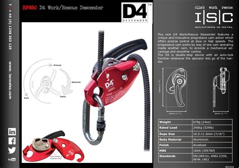 Isc Rp880a D4 Industrial Workrescue Descender Stihl Shop Osborne Park