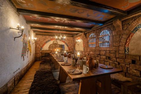 Medieval Tavern With Viking House And Basement Design