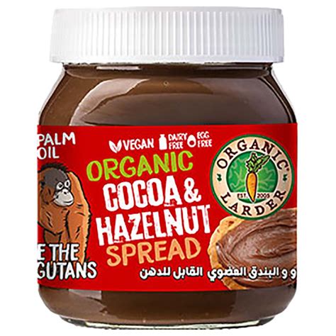 Organic Larder Spread Hazelnut Chocolate 350g Buy At Best Price