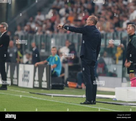 Coach Massimiliano Allegri Of Juventus Fc During The Italian Serie A