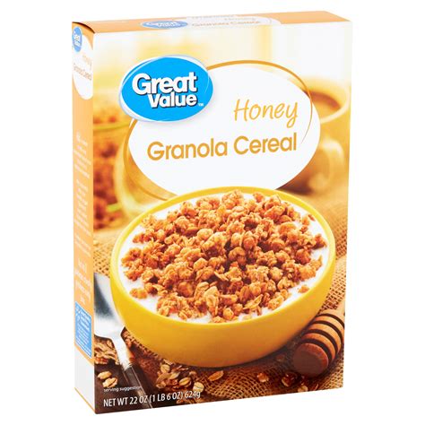 Great Value Honey Granola Cereal 22 Oz