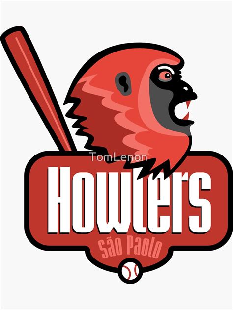 S O Paolo Howlers Baseball Sticker For Sale By Tomlenon Redbubble