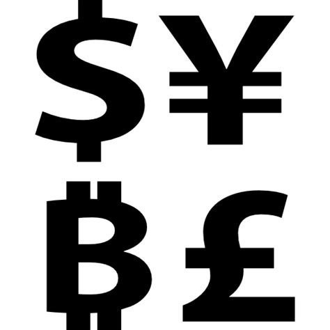 Bitcoin currency symbol with dollar yens and pounds signs - Free ...