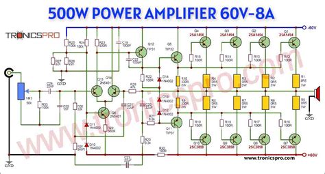 W Amplifier Circuit Diagram With Sc Sa Transistors