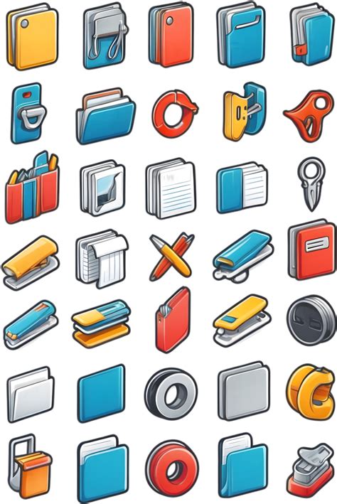 clipboard icons set, cartoon style clipboard icons set, clipboard icons ...