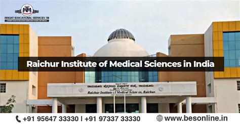 Admission In Raichur Institute Of Medical Sciences In India Bright