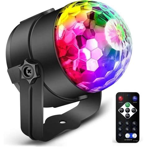 Pack Boule Disco Led Lampe Rgb Couleurs Boule Lumineuse Disco