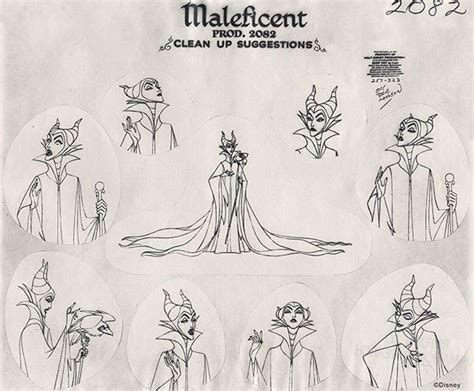 Maleficent Model Sheet Disney Concept Art Disney Character Sketches