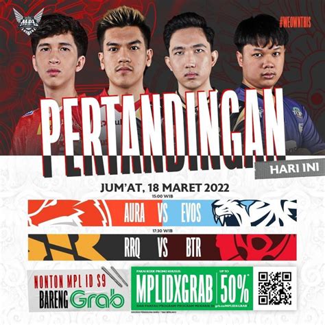 Jadwal Mpl Season Hari Ini Maret Aura Fire Vs Evos Legends