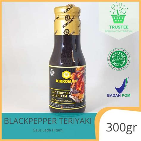 Jual Kikkoman Black Pepper Teriyaki Gr Halal Di Seller Trustee Mart