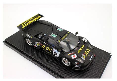 1 43 EBBRO 43784 Lamborghini Murcielago JLOC LM 2006 53 Black Model