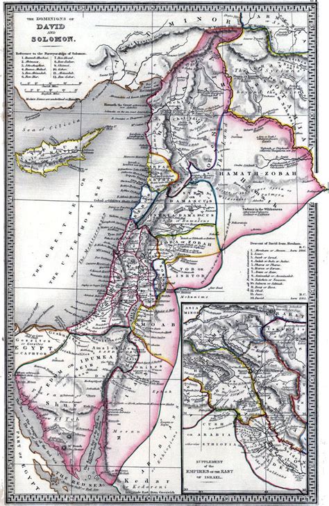 Maps Kingdom Of David And Solomon