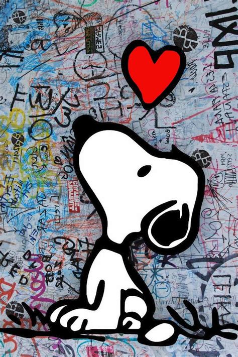 Snoopy And Woodstock Charlie Brown Peanuts Heart Digital By Tony