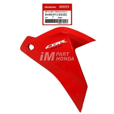 Jual AHM 64400 KYJ E20ZC Cover Sayap Kiri CBR 250 R CBU Thailand Merah