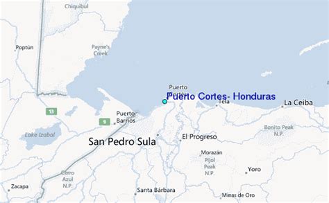 Puerto Cortes, Honduras Tide Station Location Guide