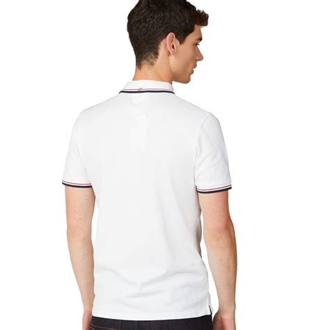 Ben Sherman Mod Tipped Signature Polo Top In White