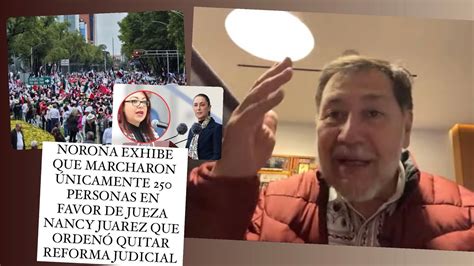 Noro A Exhibe Que Marcharon Nicamente Personas En Favor De Jueza