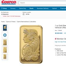 Costco Is Selling Gold Bars And They Are Selling Out Within A Few Hours