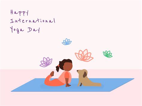 Happy International Yoga Day! by Irem Ozkaya on Dribbble