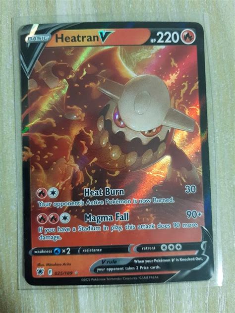 Heatran V Astral Radiance Pokemon Tcg Hobbies Toys Toys Games On