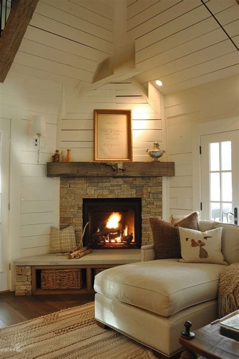 Curl Up By The Fire 30 Corner Fireplace Ideas For The Ultimate Cozy