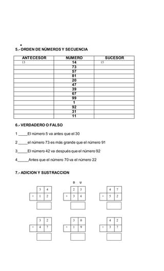 Prueba De Matematicas 2 Basico Convertido Docx