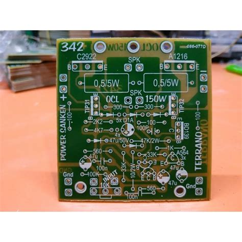 Jual PCB Power Amplifier OCL 150 Watt Mono Sanken 342 Shopee Indonesia