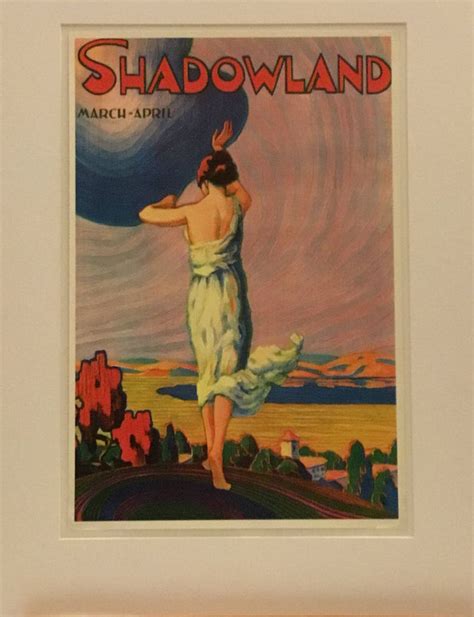 Shadowland March April 1920 Reproduction Print 12 X18 Inches Includes