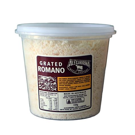 Grated Romano – Alexandrina Cheese Company