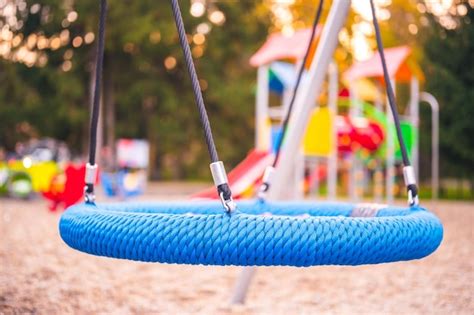 Premium Photo Colorful Playground On Yard In The Park Colorful