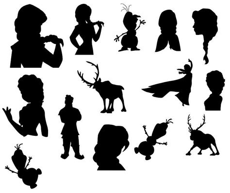 Frozen Elsa Anna Svg Olaf Kristoff Black And White Image Clip Art