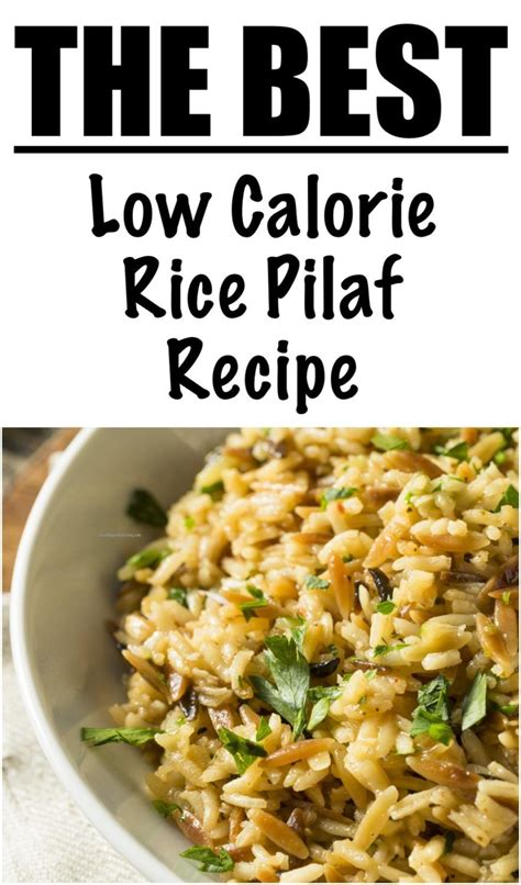 Low Calorie Rice Recipes Artofit