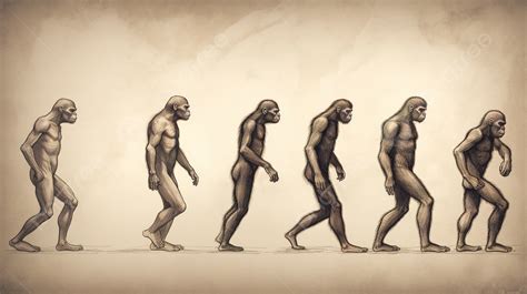 Evolution Of Man In The Apes Background Man Evolution Picture