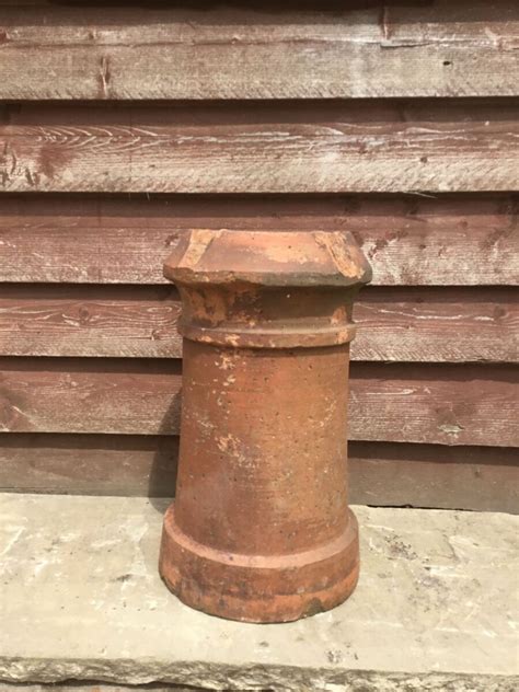 Weathered Red Chimney Pot Authentic Reclamation