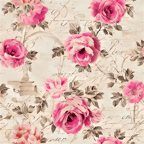 5D French Shabby Chic Decorative Wallpaper Creative Fabrica