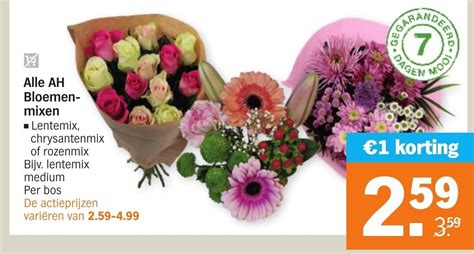 Alle Ah Bloemen Mixen Aanbieding Bij Albert Heijn