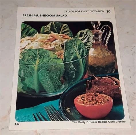 Other The Betty Crocker Recipe Card Library Replacement Cards Salads 1971 Poshmark