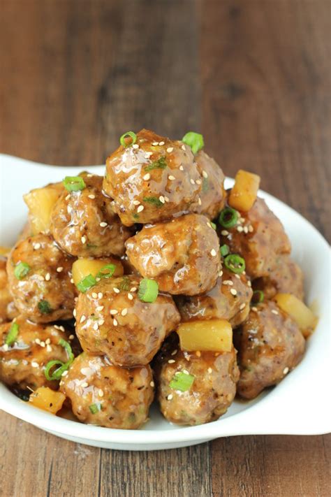 Teriyaki Meatballs In Pineapple Sauce Mirlandra S Kitchen